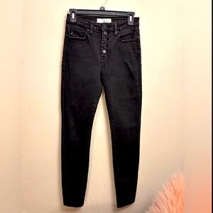 KanCan Black Button Fly Skinny Jeans